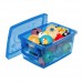 Mini Organizador c/ Alça e Trava 400ml Azul - Ordene