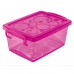 Mini Organizador c/ Alça e Trava 650ml Pink - Ordene