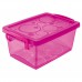 Mini Organizador c/ Alça e Trava 1,5L Pink - Ordene