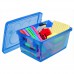 Mini Organizador c/ Alça e Trava 1,5L Azul - Ordene