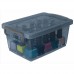 Mini Organizador c/ Alça e Trava 1,5L Grafite - Ordene