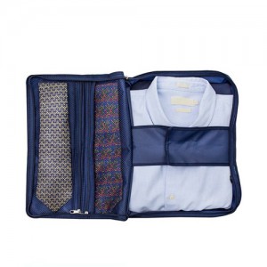 Porta Camisa e Gravata para Viagem Azul - Secalux