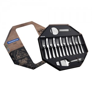 Conjunto para Pizza em Aço Inox 14pçs - Tramontina