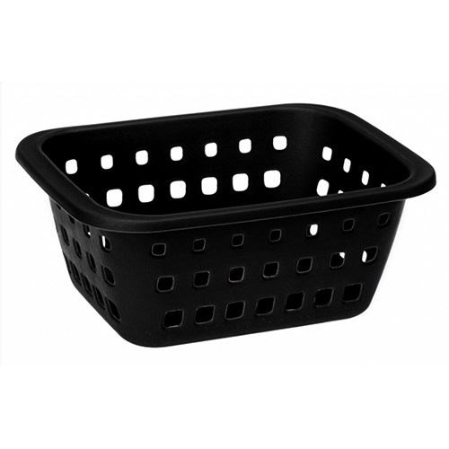 Cesto Plástico Pequeno 1,4L Preto - Ordene