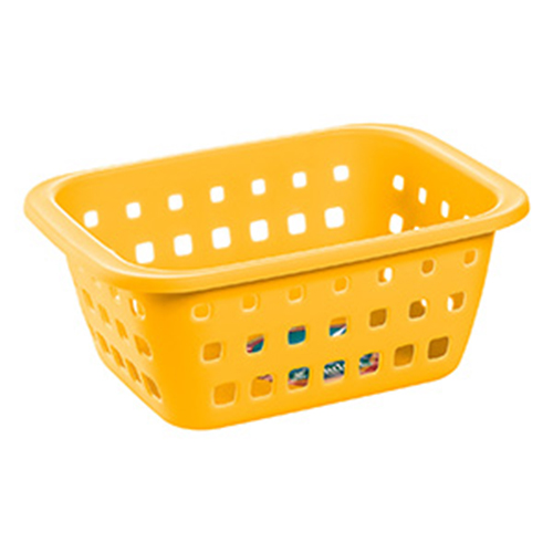 Cesto Plástico Pequeno 1,4L Amarelo -  Ordene