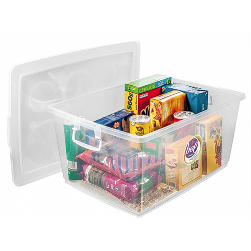 Organizador com Trava 30L Cristal - Ordene