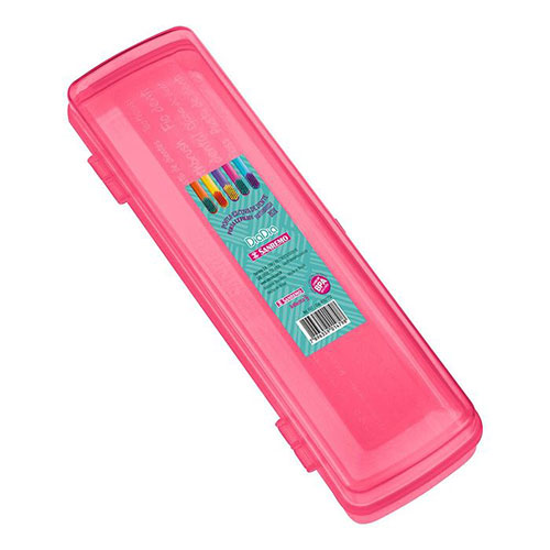 Porta Escova de Dentes Plástico Rosa - Sanremo
