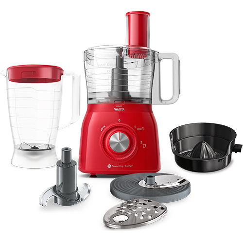 Multiprocessador 5 em 1 650W Vermelho - Philips Walita