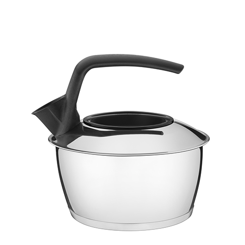 Chaleira em Aço Inox Fundo Triplo c/ Cabo Preto 1,5L - Tramontina