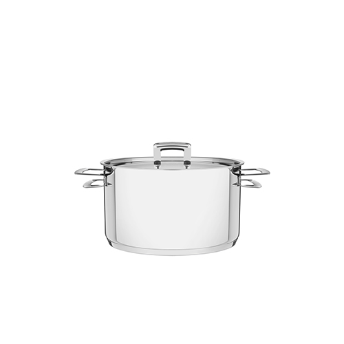 Caçarola Funda em Aço Inox Brava c/ Duas Alças e Fundo Triplo 20cm - Tramontina