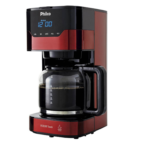 Cafeteira Elétrica Touch Vermelha 1,5L - Philco