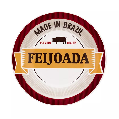 Prato Fundo de Porcelana Feijoada Premium 23cm - Oxford