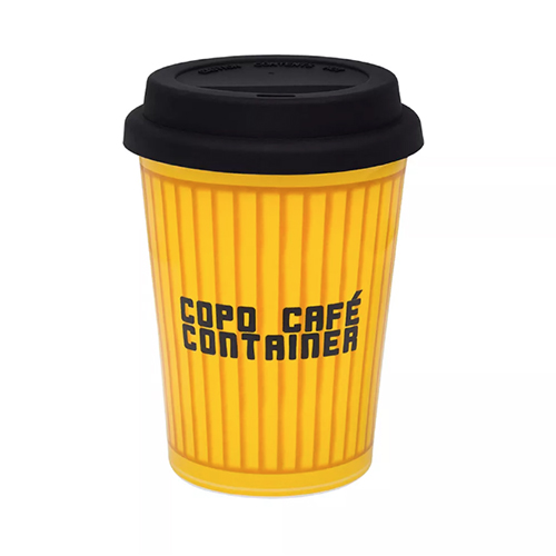 Copo Trip de Porcelana c/ Tampa Silicone Container 300ml - Oxford