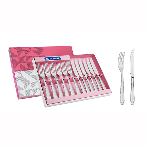 Conjunto de Talheres para Churrasco em Aço Inox Laguna 12pçs - Tramontina