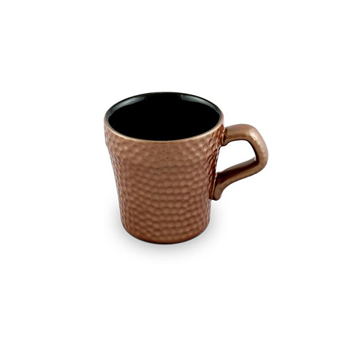 Xícara de Cerâmica Martelada 150ml Cobre - Ceraflame