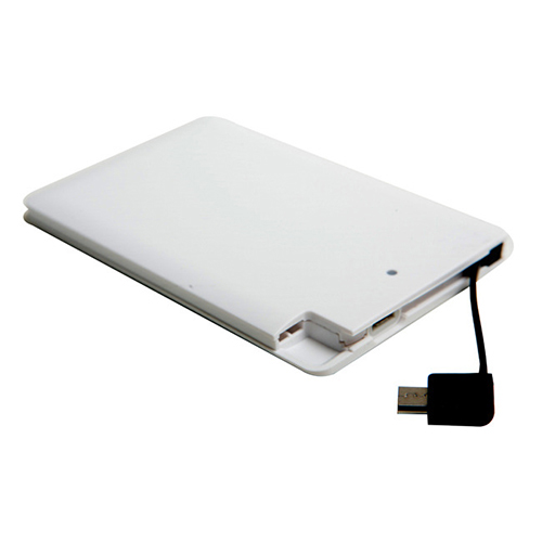 Bateria Portátil Super Slim em ABS com Bateria de Lítio Capacidade 2000 mAh - Gift