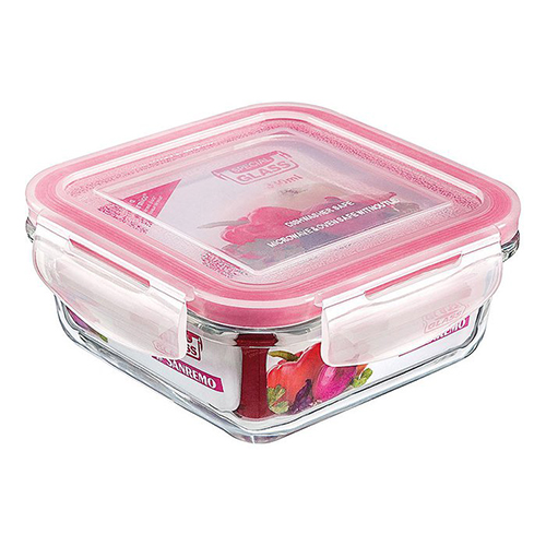 Pote de Vidro Quadrado Hermético Special Glass Cristal 330ml - Sanremo