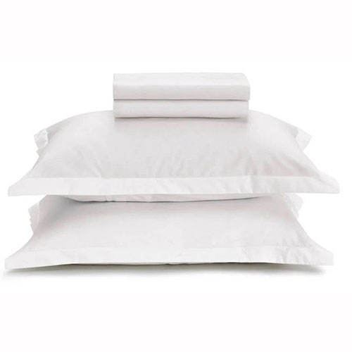 Jogo de Cama Queen Percal 180 Fios Algodão Liss Branco 4pçs - Karsten