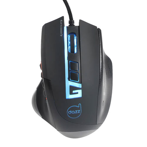 Mouse Gamer Moba Pro 5000 Dpi Usb 2.0 Preto - Dazz