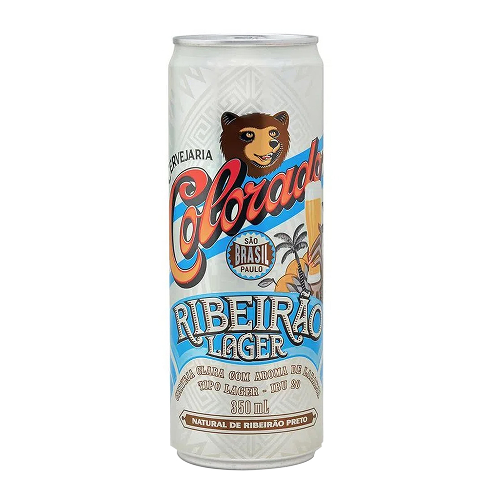 Cerveja Colorado Ribeirão Lager Lata 350ml