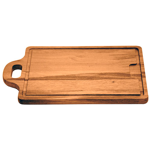 Tábua para Churrasco Retangular em Madeira Muiracatiara com Acabamento Envernizado com Alça 33 x 20 cm - Tramontina