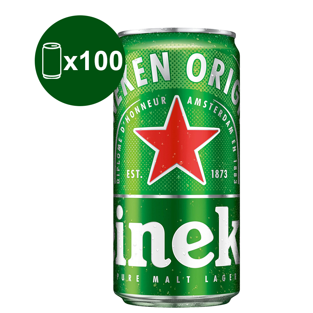 100 Cervejas Heineken Lata 269ml