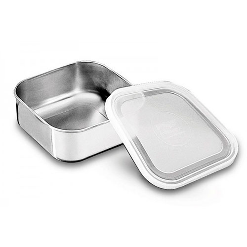 Pote Quadrado em Aço Inox com Tampa 2,12Lts - Tramontina
