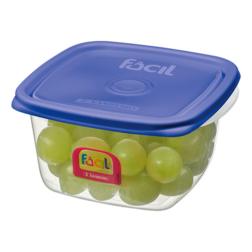 Pote Quadrado 800 ml Fácil - Sanremo