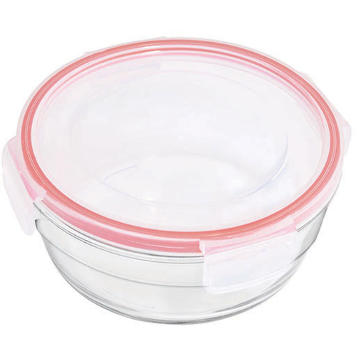 Pote de Vidro Facilita Hermetic Redondo com Tampa 1L - Marinex