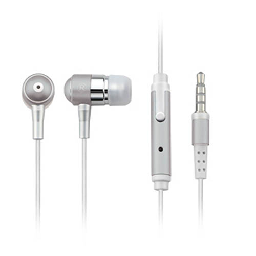 Fone de Ouvido Auricular com Microfone Prata -  Multilaser