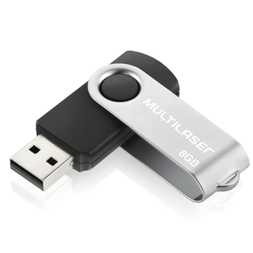 Pen drive TWIST Preto 8GB - Multilaser